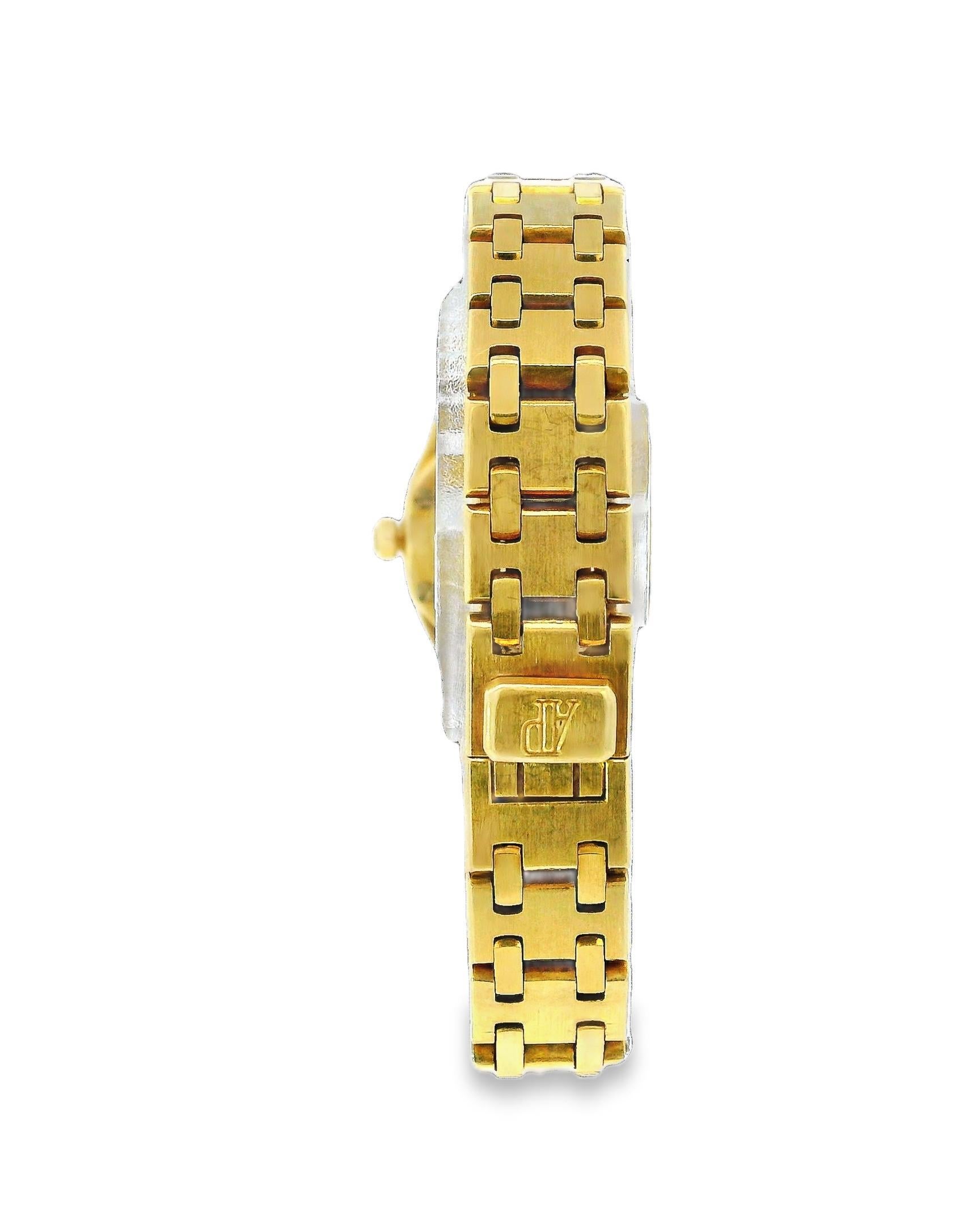 Audemars Piguet Royal Oak Mini 18K Yellow Gold MOP Dial Ladies Watch For Sale 4