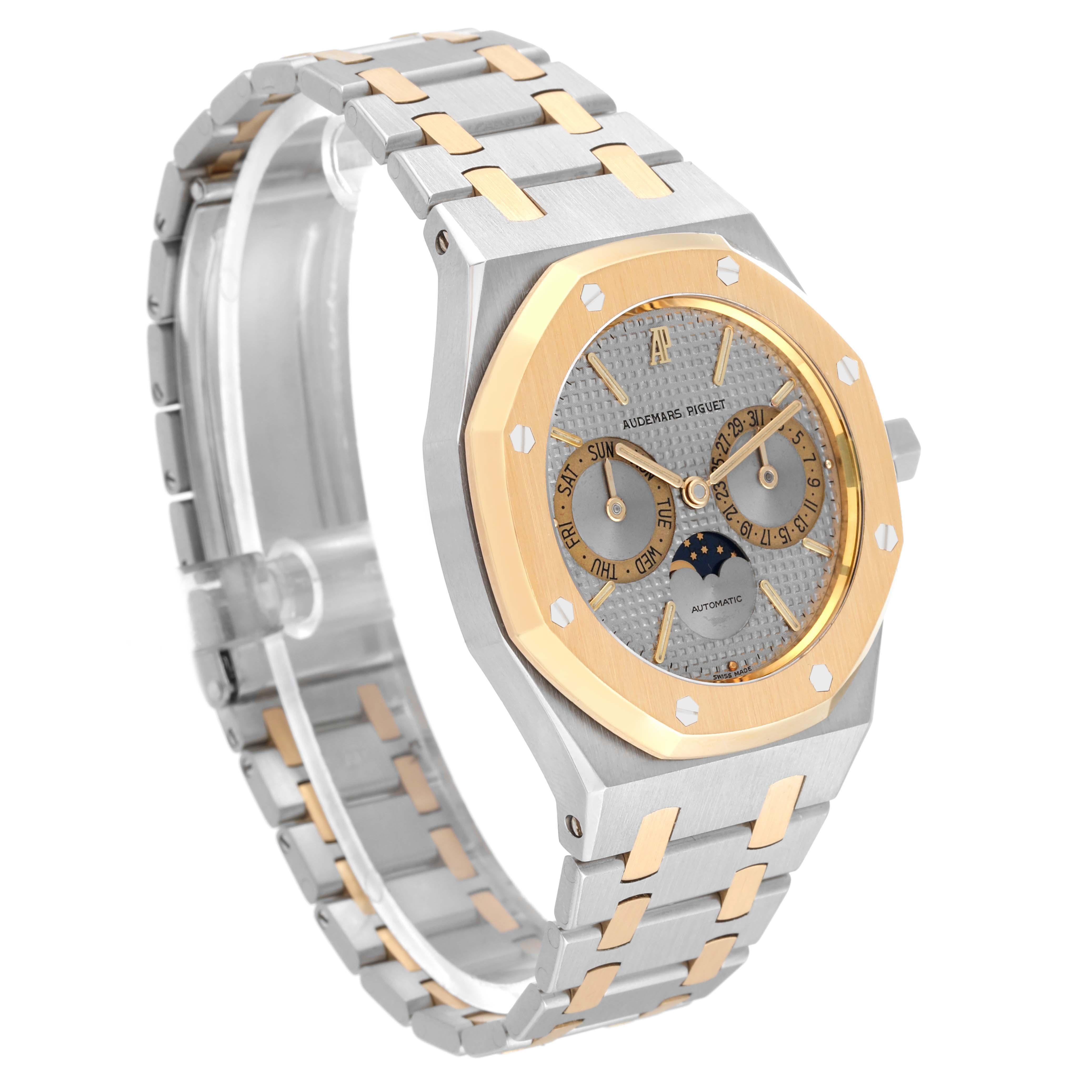 Audemars Piguet Royal Oak Moonphase Steel Yellow Gold Mens Watch 25594SA 3