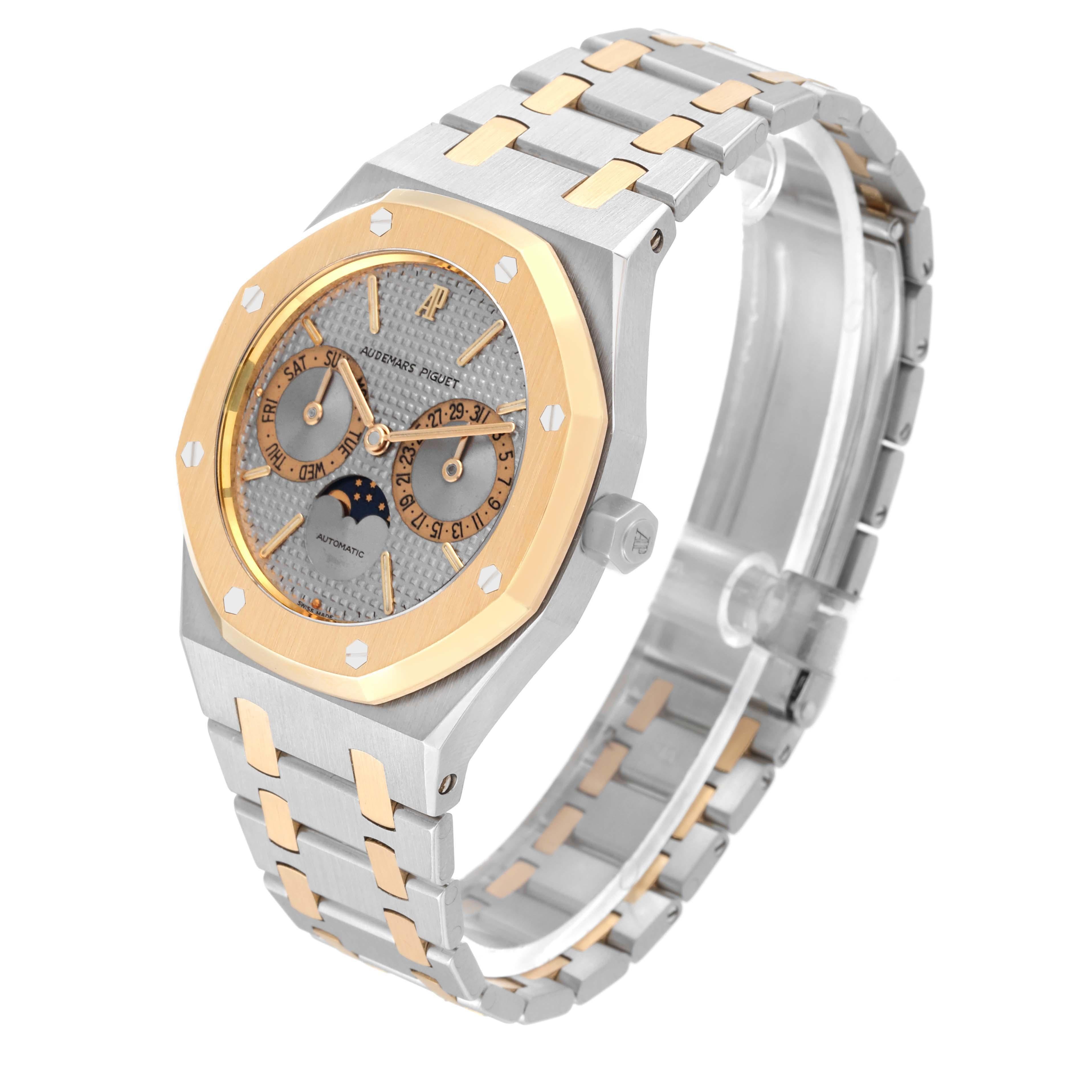 Audemars Piguet Royal Oak Moonphase Steel Yellow Gold Mens Watch 25594SA 4