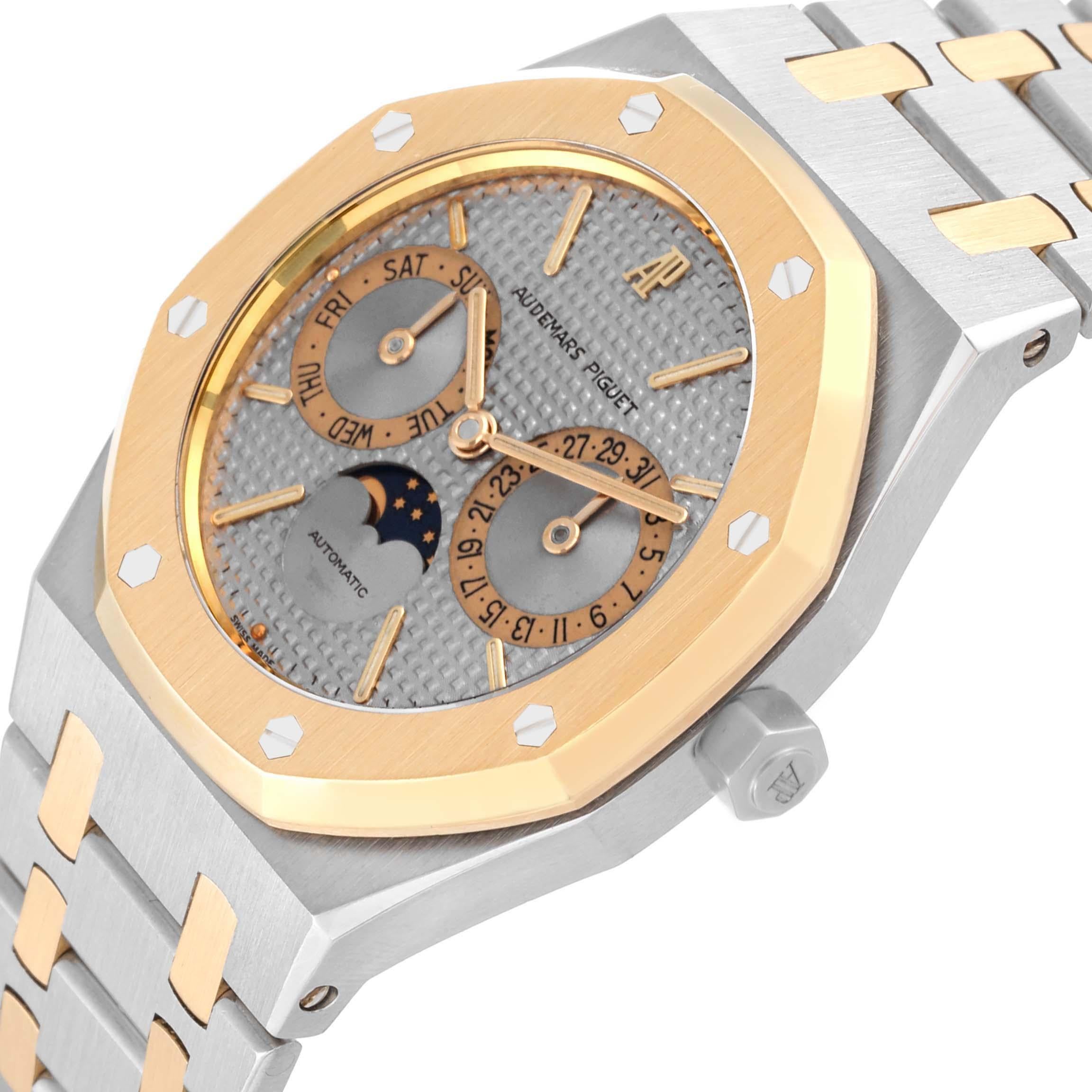 Audemars Piguet Royal Oak Moonphase Steel Yellow Gold Mens Watch 25594SA 5