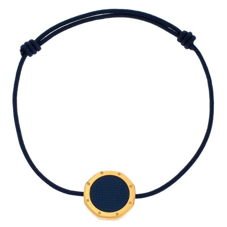 Audemars Piguet Bracelet en cordon réglable à motif de chêne royal bleu  marine En vente sur 1stDibs
