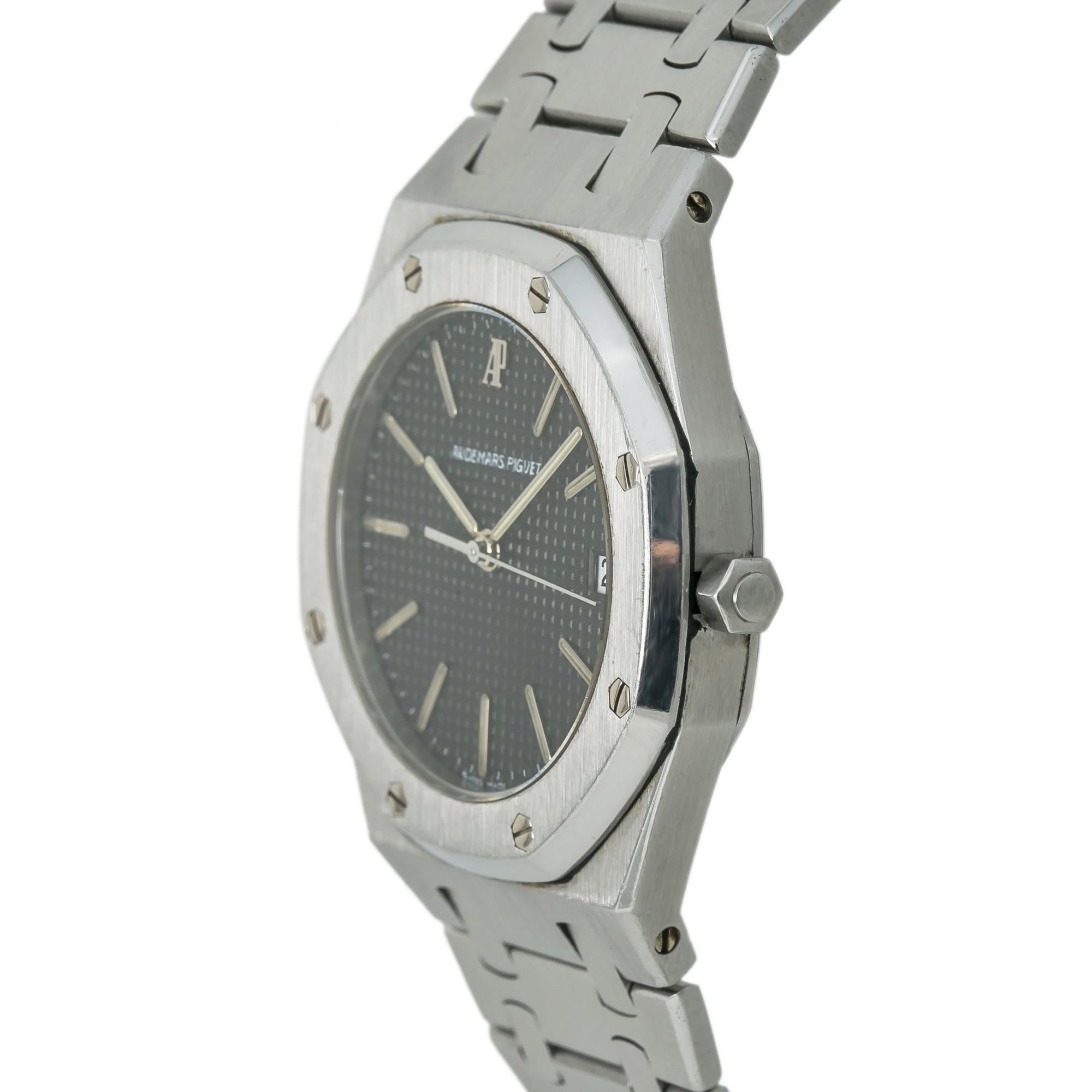 Audemars Piguet Royal Oak No-Ref#, Grey Dial, Certified In Excellent Condition In Miami, FL