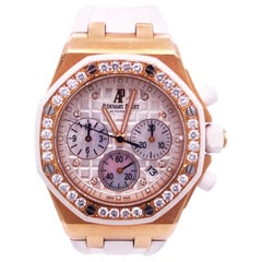 Audemars Piguet Montre Royal Oak Offshore chrono en or rose 18 carats avec diamants 26048OK.ZZ.D01