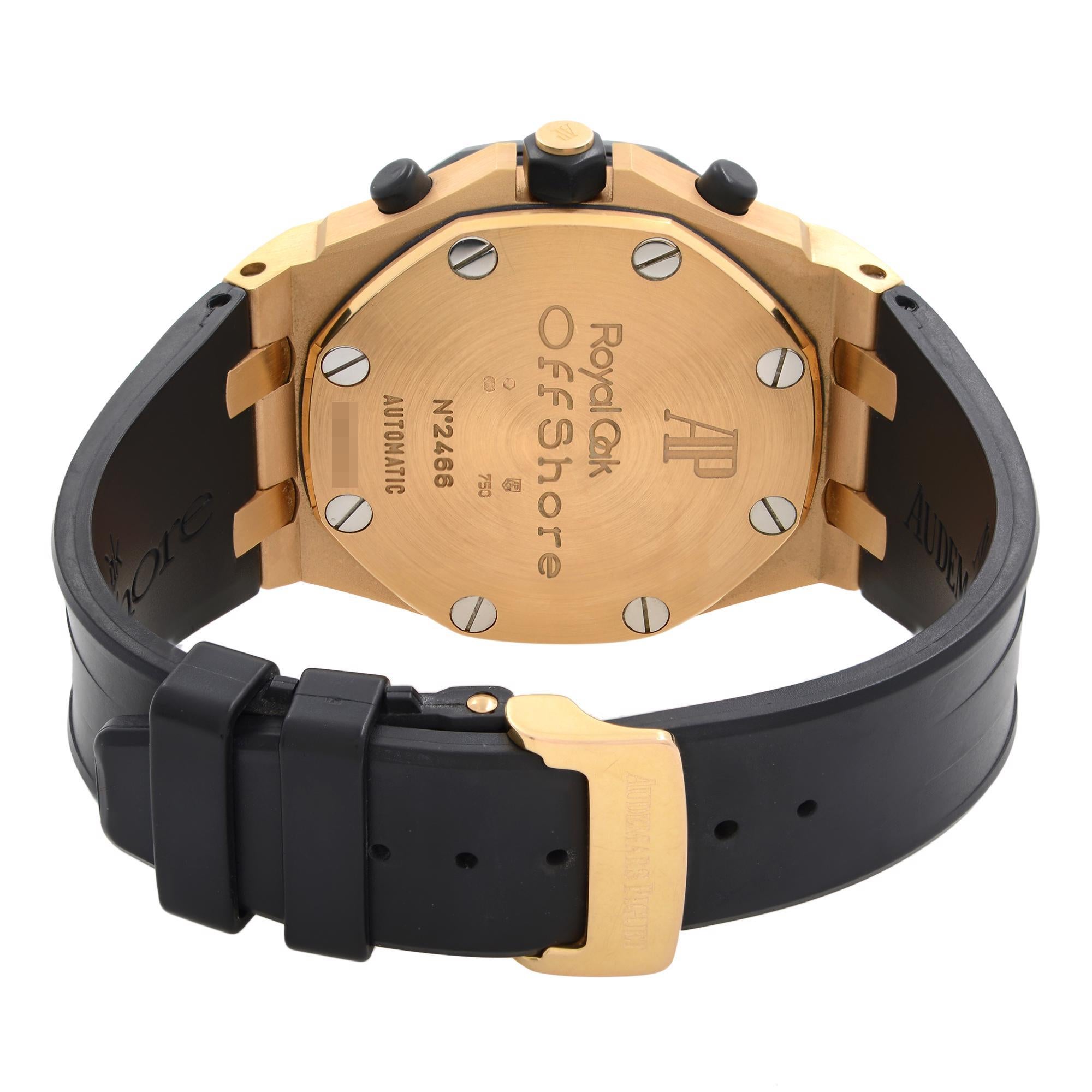 Audemars Piguet Royal Oak Offshore 18K Rose Gold Watch 25940OK.OO.D002CA.01.A In Good Condition In New York, NY