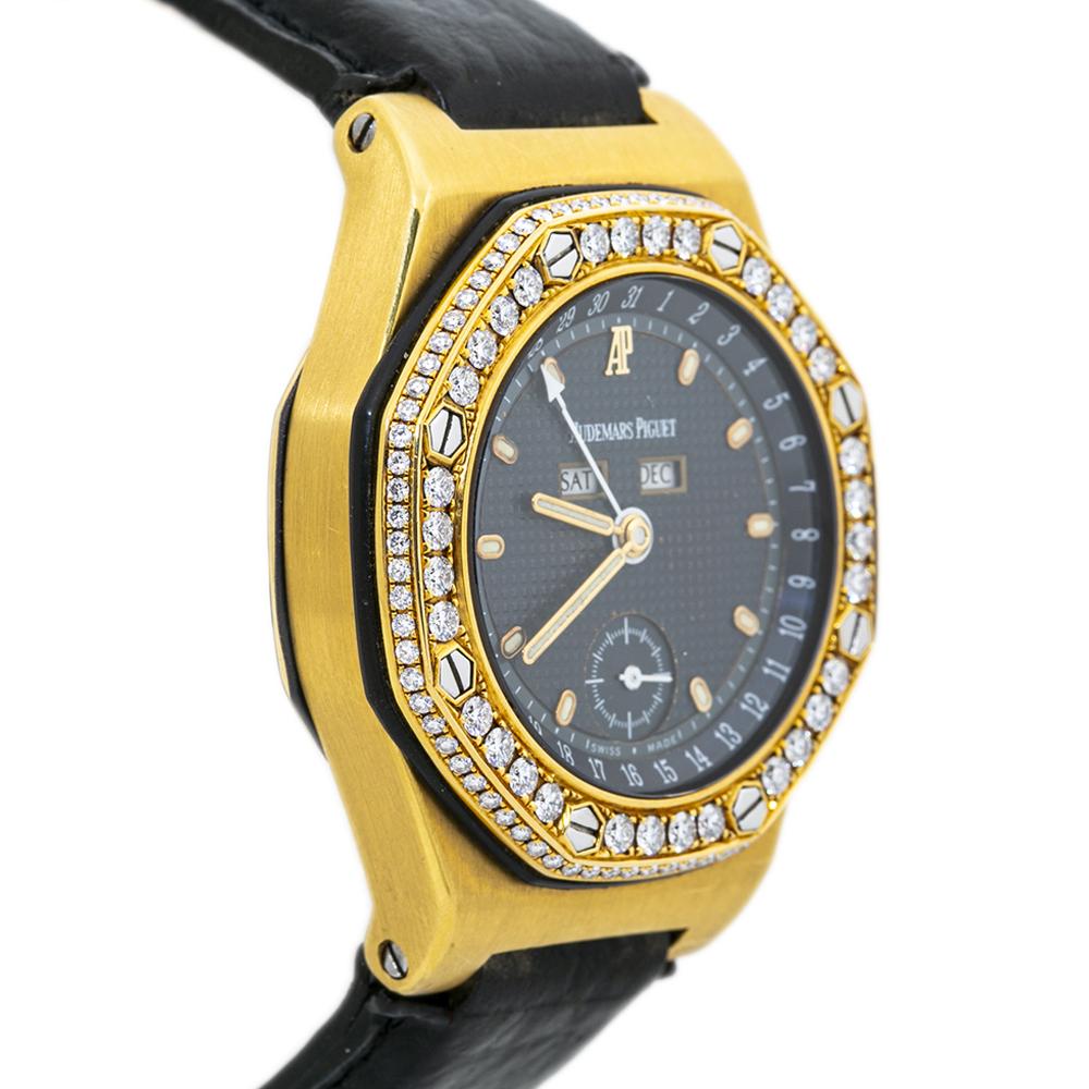 Audemars Piguet Royal Oak Offshore 25807BA Diamond 18K Gold Unisex Watch For Sale 1