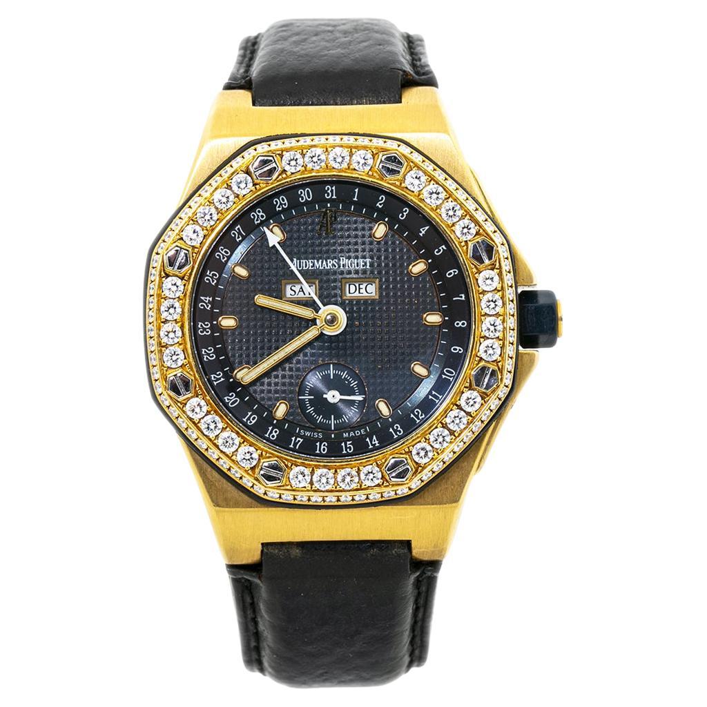Audemars Piguet Royal Oak Offshore 25807BA Diamond 18K Gold Unisex Watch For Sale