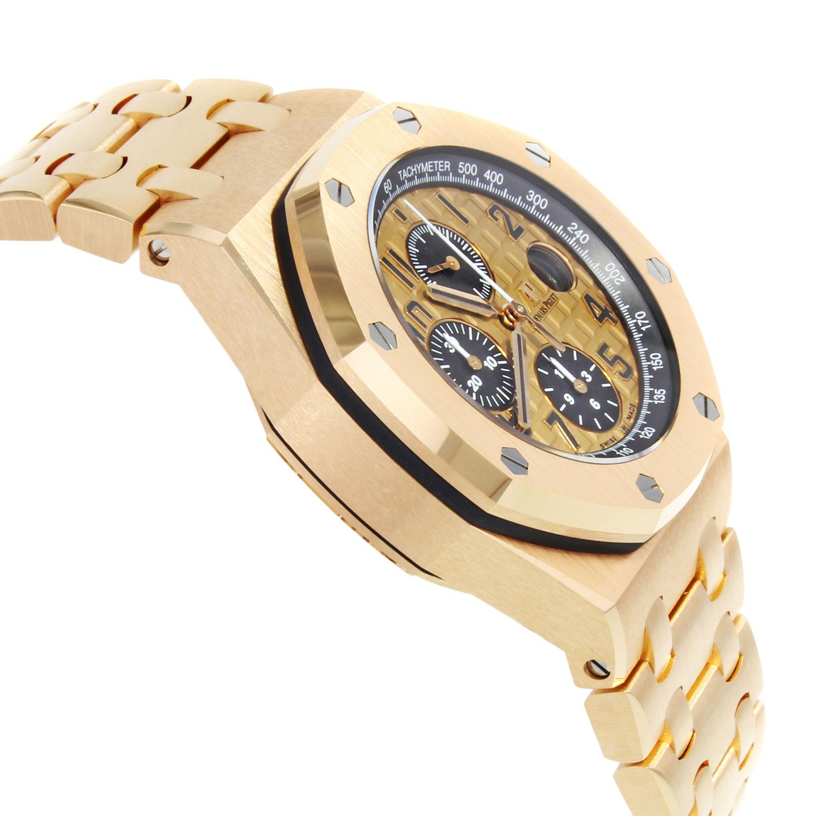 Audemars Piguet Royal Oak Offshore 26470OR.OO.1000OR.01 18 Karat Rose Gold Watch In New Condition In New York, NY