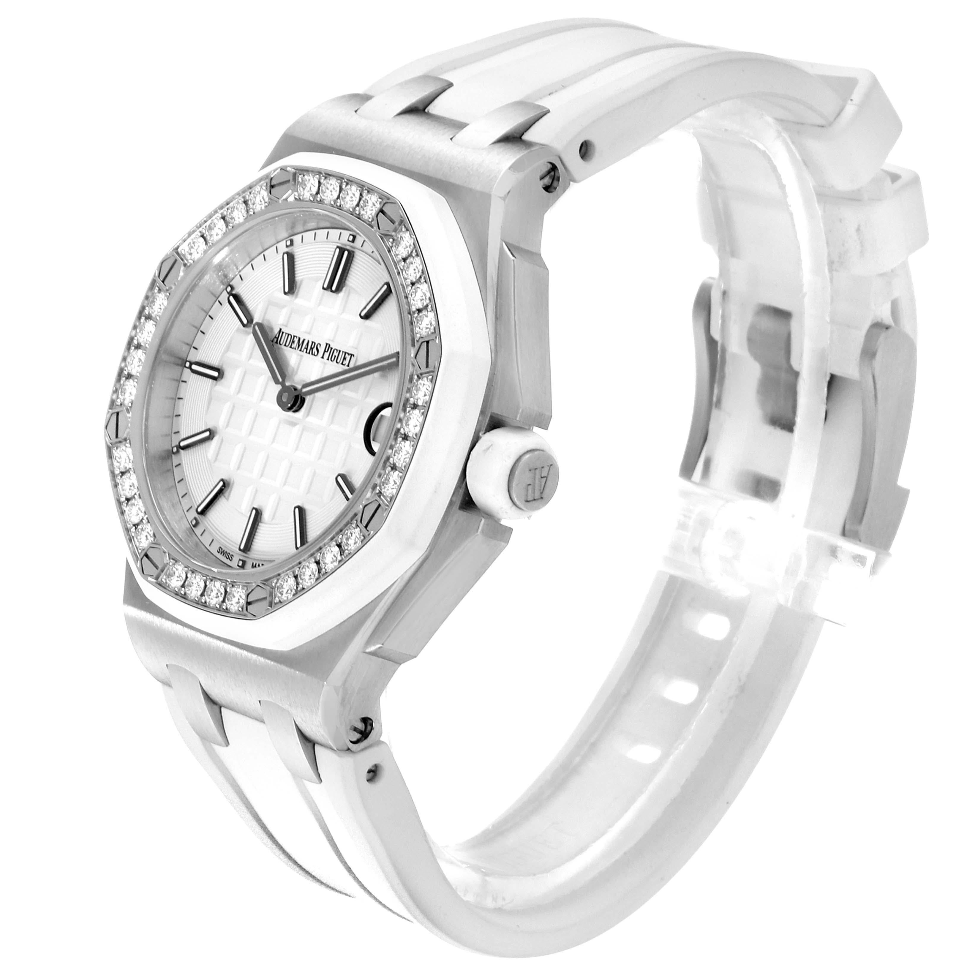 Audemars Piguet: Offshore-Diamant-Damenuhr 57175ST im Angebot 1