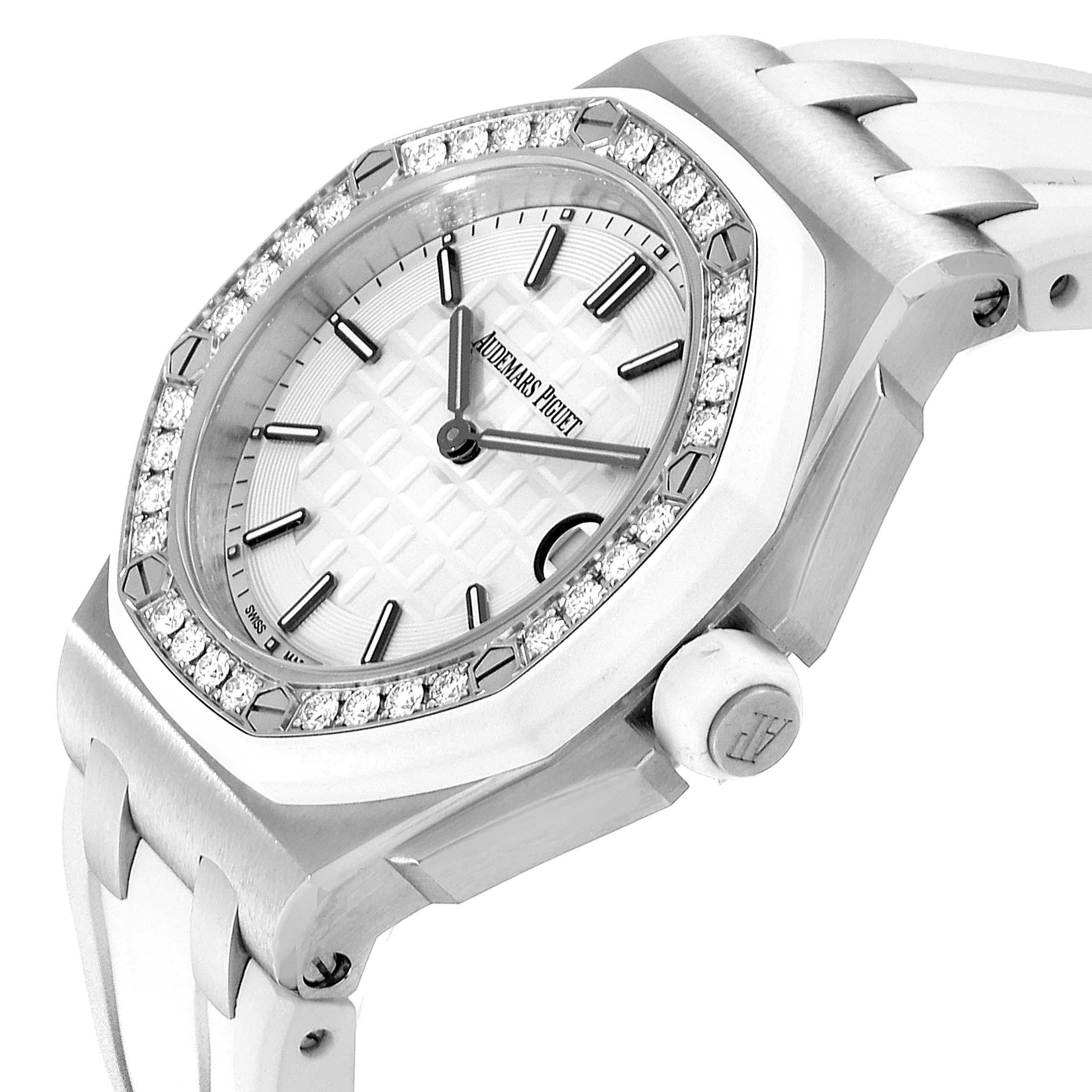 Audemars Piguet: Offshore-Diamant-Damenuhr 57175ST im Angebot 2