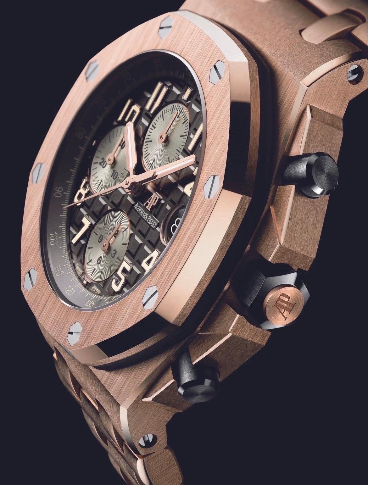 Audemars Piguet Royal Oak Offshore 42 Pink Gold In Excellent Condition In New York, NY