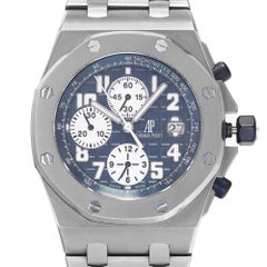 Audemars Piguet Royal Oak Offshore Blue Dial Watch 25721TI.OO.1000TI.04.A