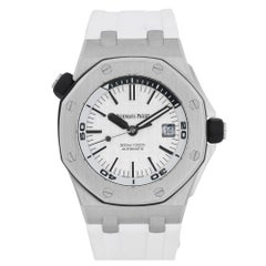 Audemars Piguet Royal Oak Offshore 42mm Acciaio Quadrante Bianco UomoOrologio 15710ST