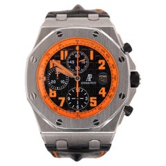 AUDEMARS PIGUET Royal Oak Offshore 42mm VOLCANO Orange Steel Watch Ref 26170ST