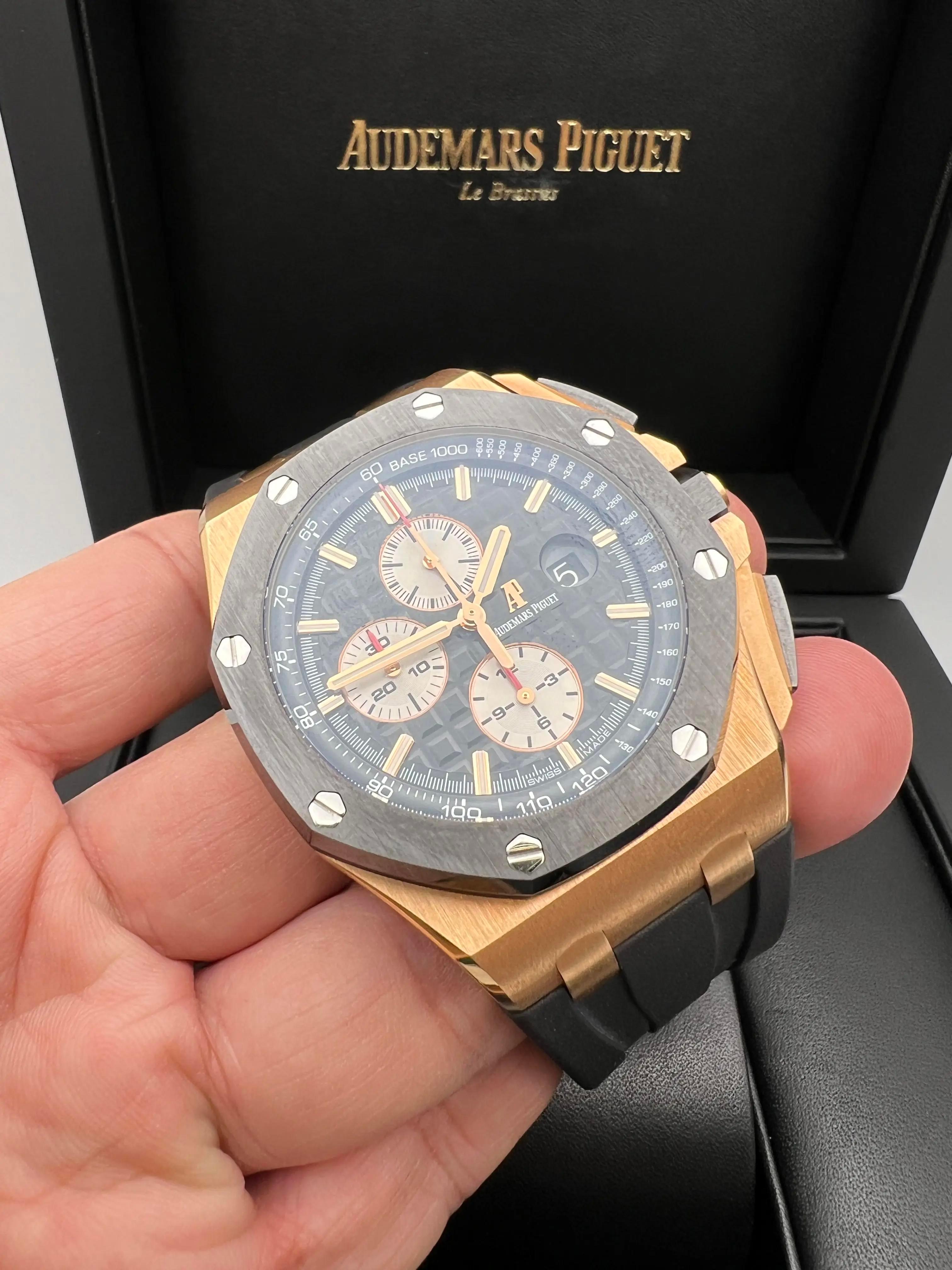 Audemars Piguet Montre Royal Oak Offshore 44mm Rose Gold 26401RO.OO Box Papers en vente 1