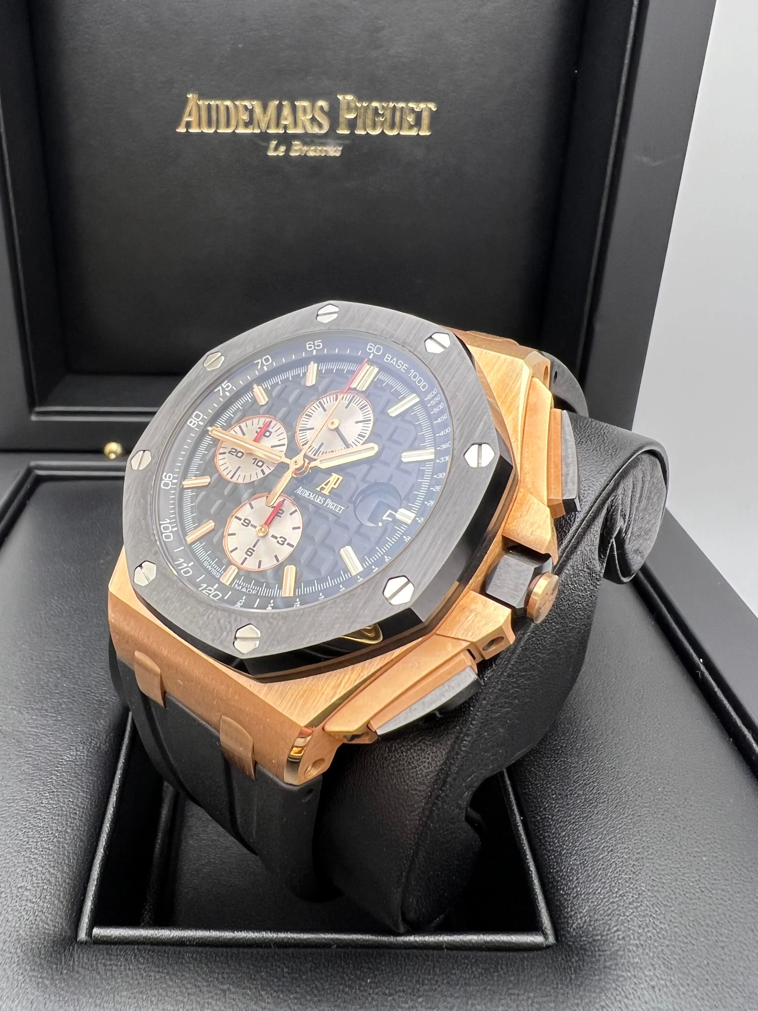Audemars Piguet Montre Royal Oak Offshore 44mm Rose Gold 26401RO.OO Box Papers en vente 3