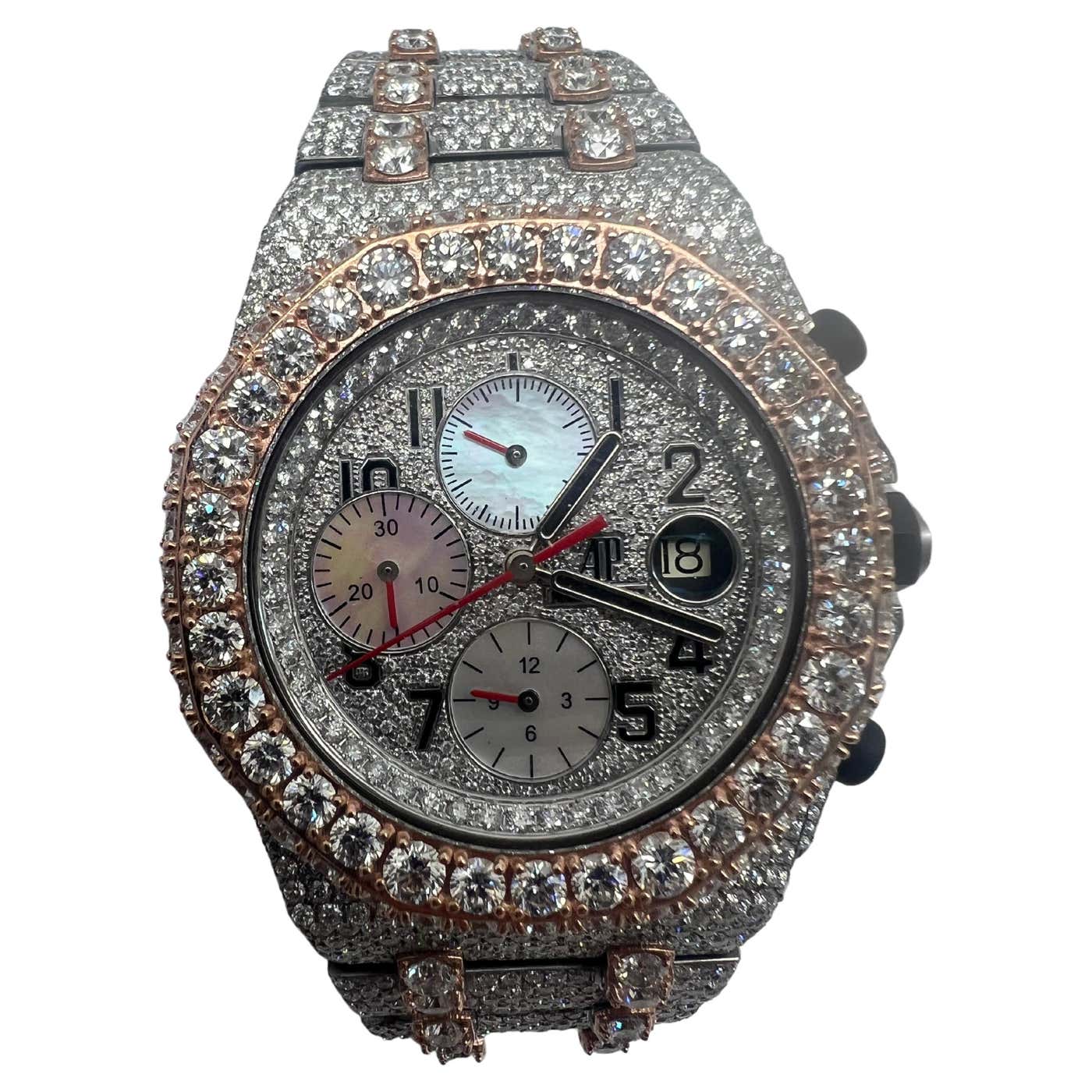 Audemars Piguet Royal Oak Offshore 45 Cts E VVS Diamond Men's Watch For