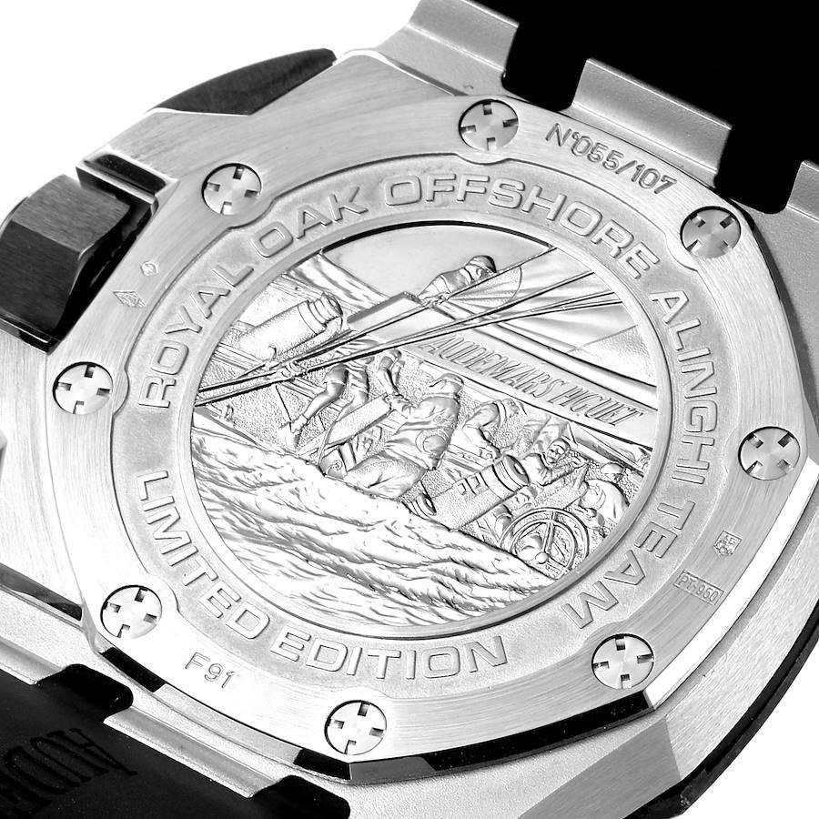 Audemars Piguet Royal Oak Offshore Alinghi LE Platinum Watch 26062PT In Excellent Condition For Sale In Atlanta, GA