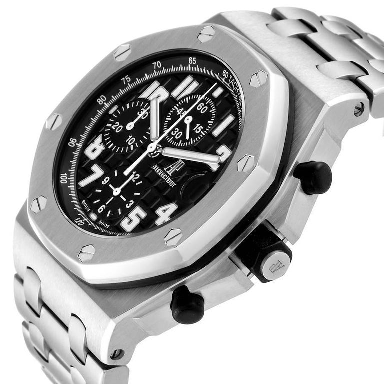Audemars Piguet Royal Oak Offshore Black Dial Chronograph Watch 26170ST ...