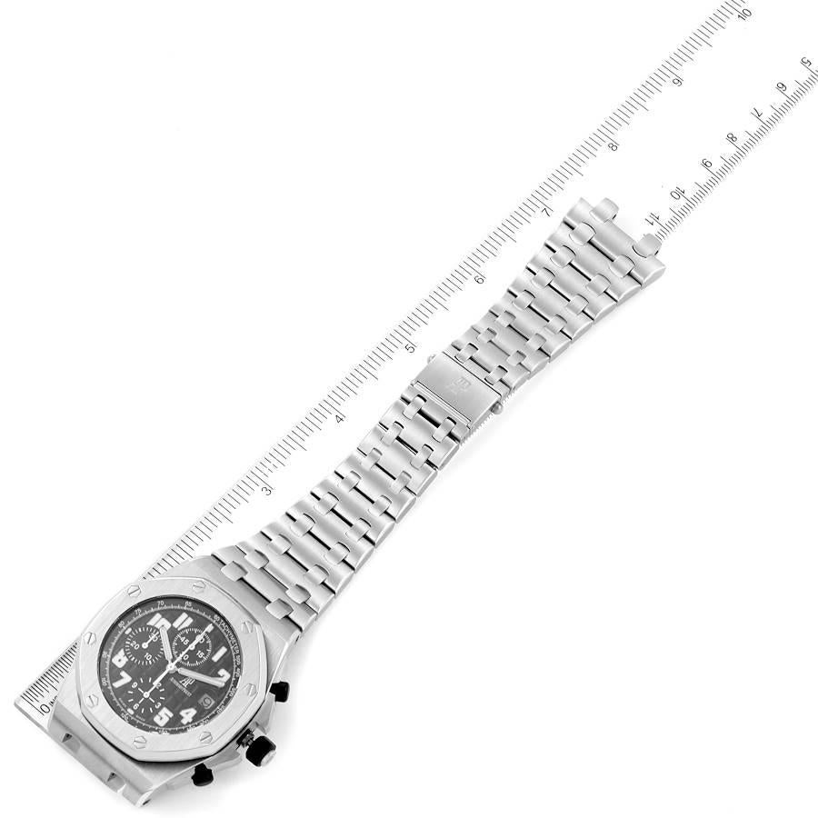 Audemars Piguet Royal Oak Offshore Black Dial Chronograph Watch 26170ST For Sale 3