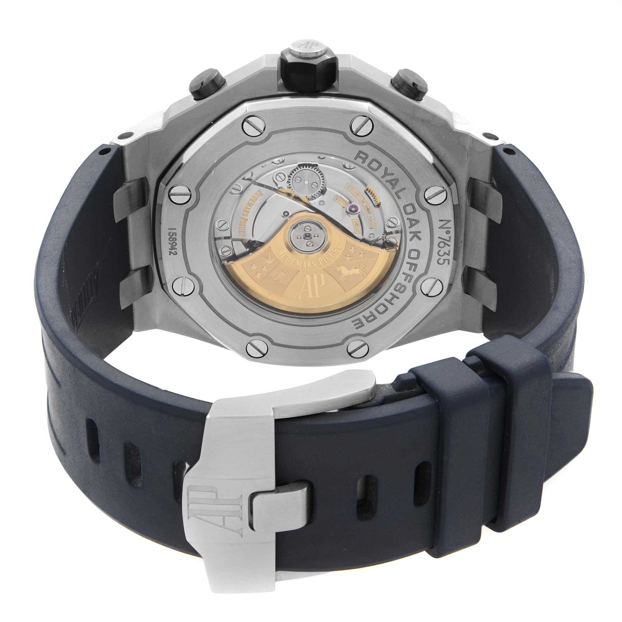 Audemars Piguet Royal Oak Offshore Blue Dial Mens Watch 26470ST.OO.A027CA.01 1