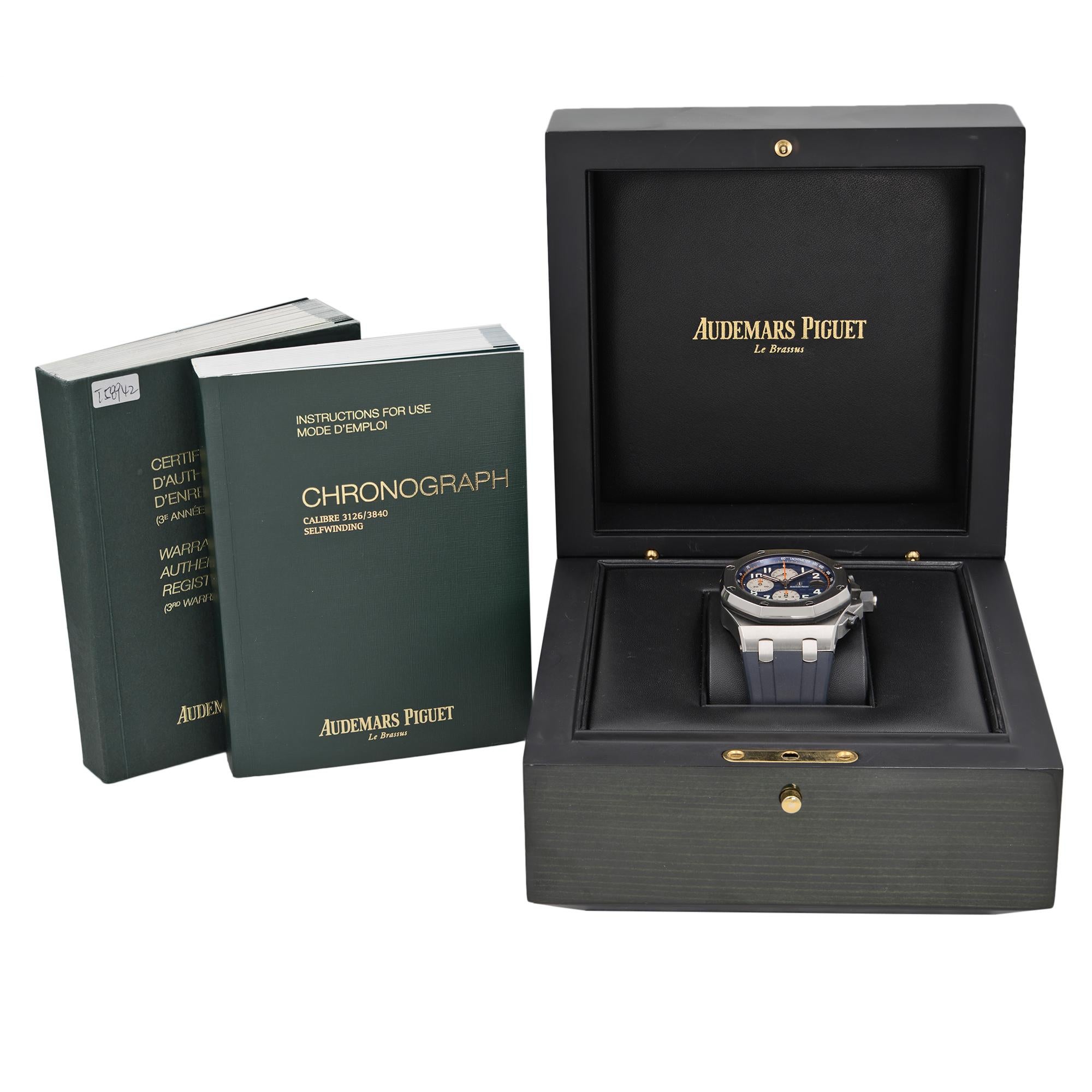 Audemars Piguet Royal Oak Offshore Blue Dial Mens Watch 26470ST.OO.A027CA.01 2