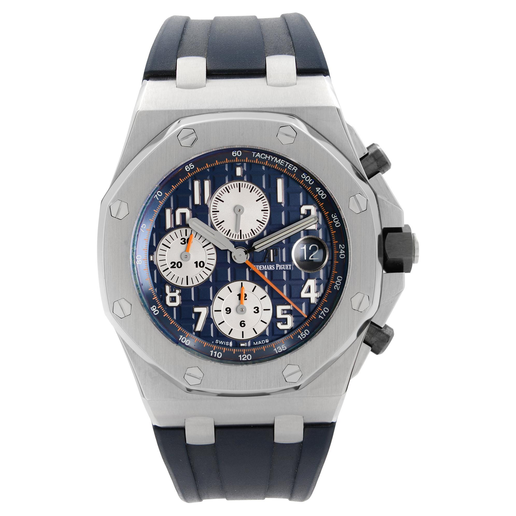 Audemars Piguet Royal Oak Offshore Blue Dial Mens Watch 26470ST.OO.A027CA.01