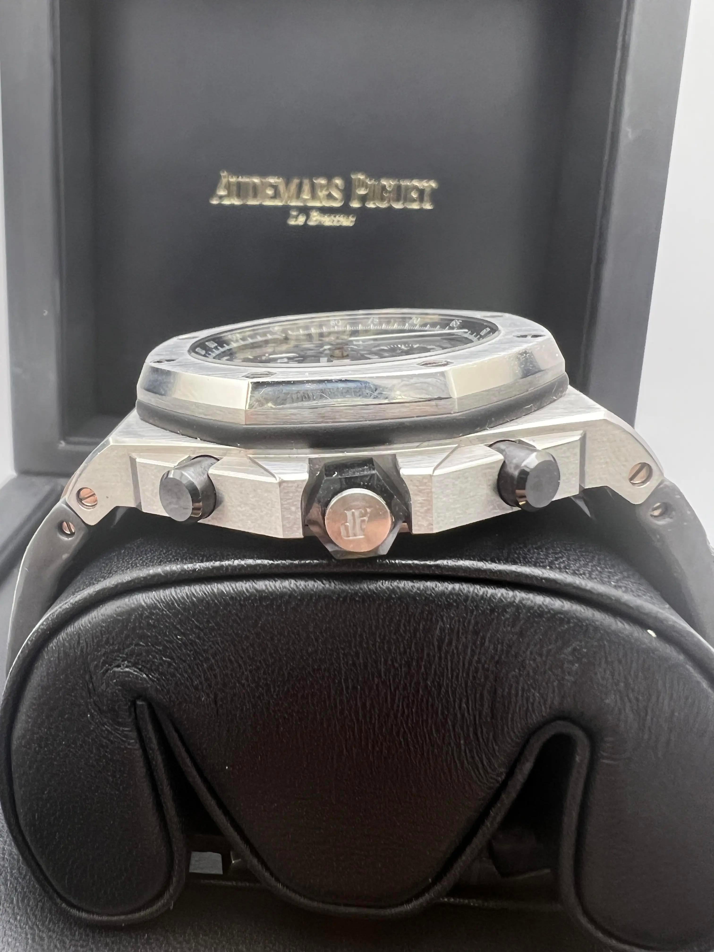 Audemars Piguet Royal Oak Offshore Chrono 42mm Elephant Grey 26470ST.OO.A104 B&P For Sale 3