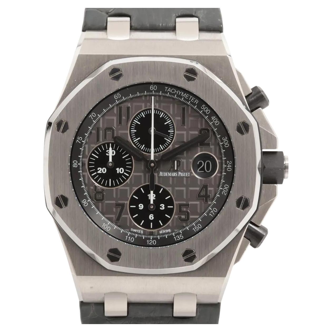 Audemars Piguet Royal Oak Offshore Chrono 42 mm gris éléphant 26470ST.OO.A104 B&P