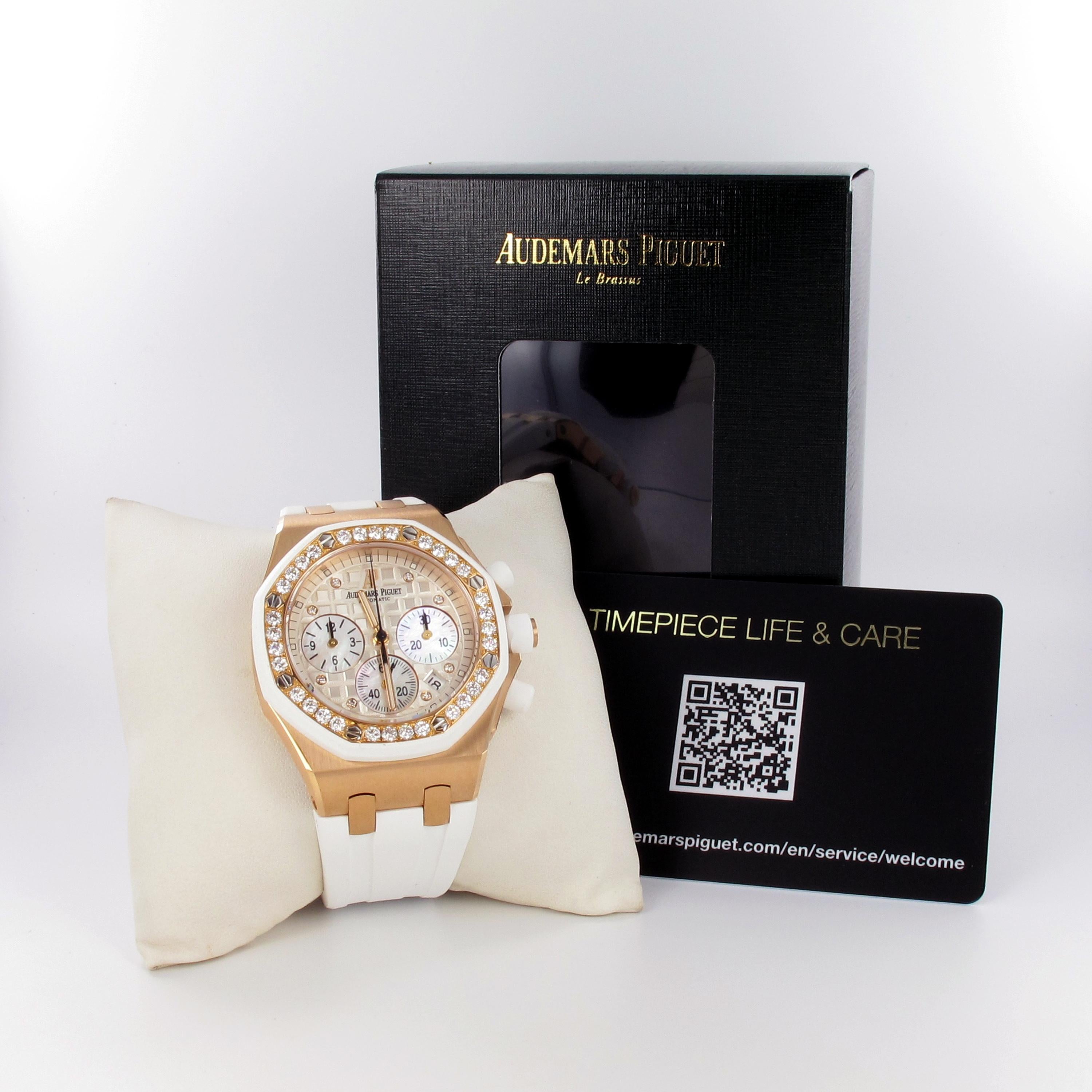 Audemars Piguet Royal Oak Offshore Chrono in Rose Gold In Excellent Condition In Lucerne, CH