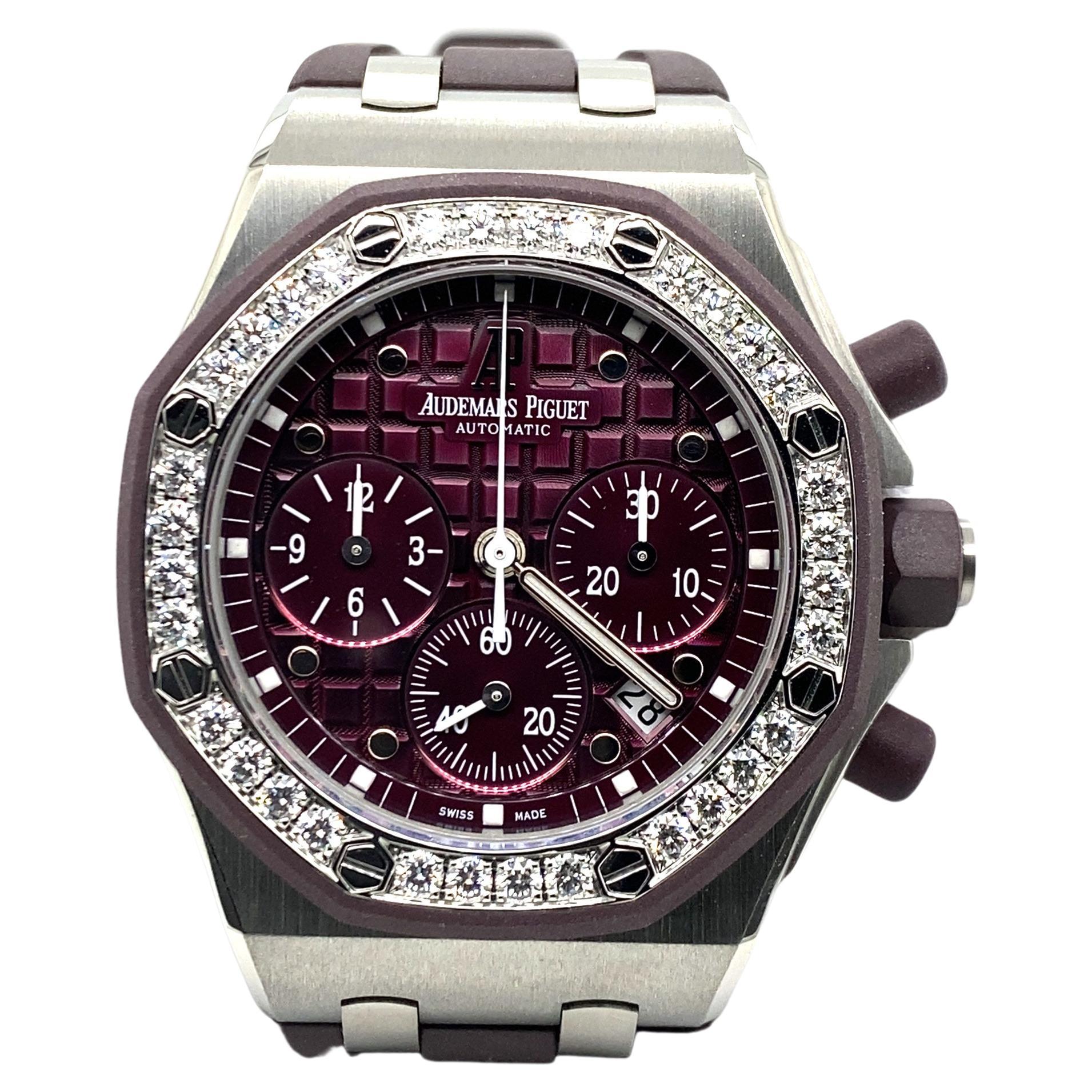 Audemars Piguet Royal Oak Offshore Chrono in Stainless Steel with Diamonds