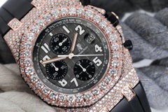 Audemars Piguet Royal Oak Offshore Chronograph Fully Diamond Rose Gold Watch