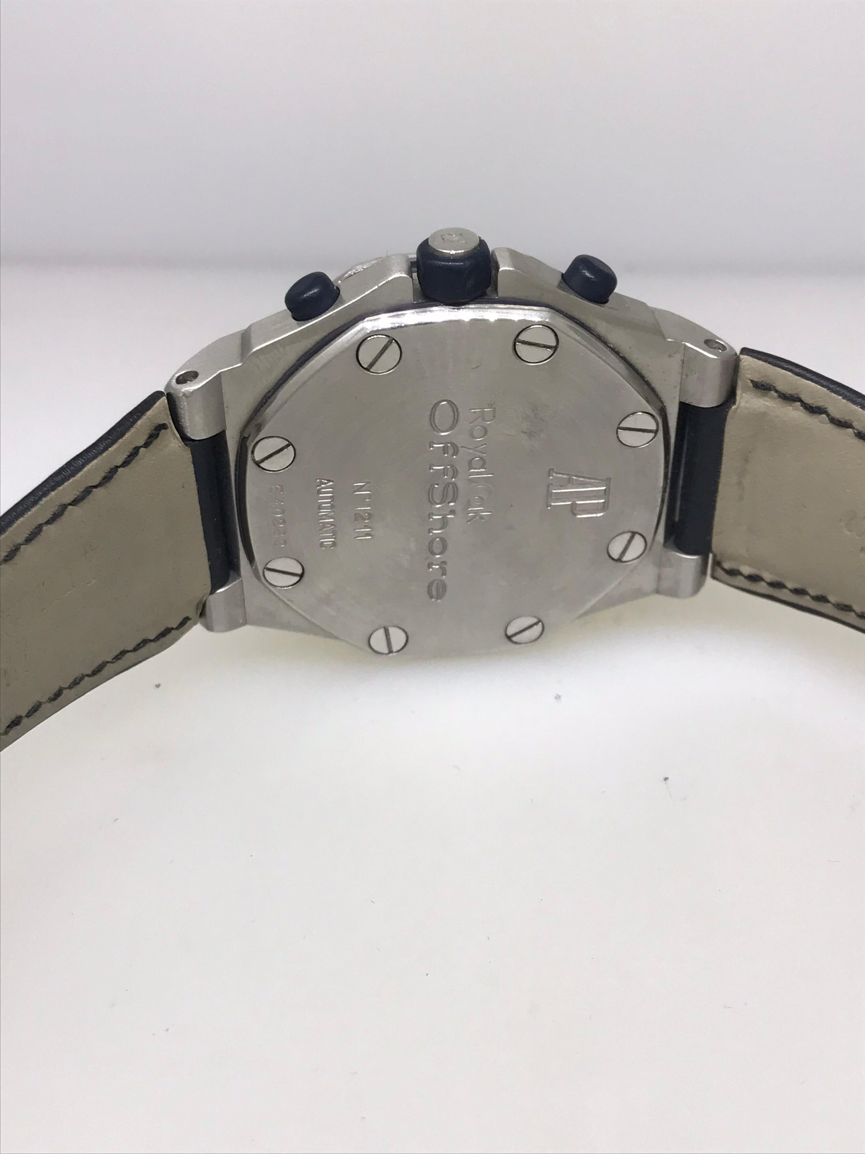 Audemars Piguet Royal Oak Offshore Chronograph Men's Watch 25721ST.OO.1000ST.05 For Sale 4