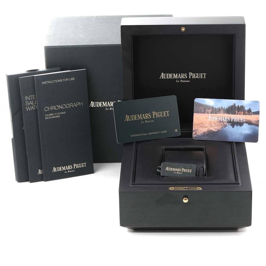 Audemars Piguet Royal Oak Offshore Chronograph Mens Watch 26470ST Box Card For Sale 3
