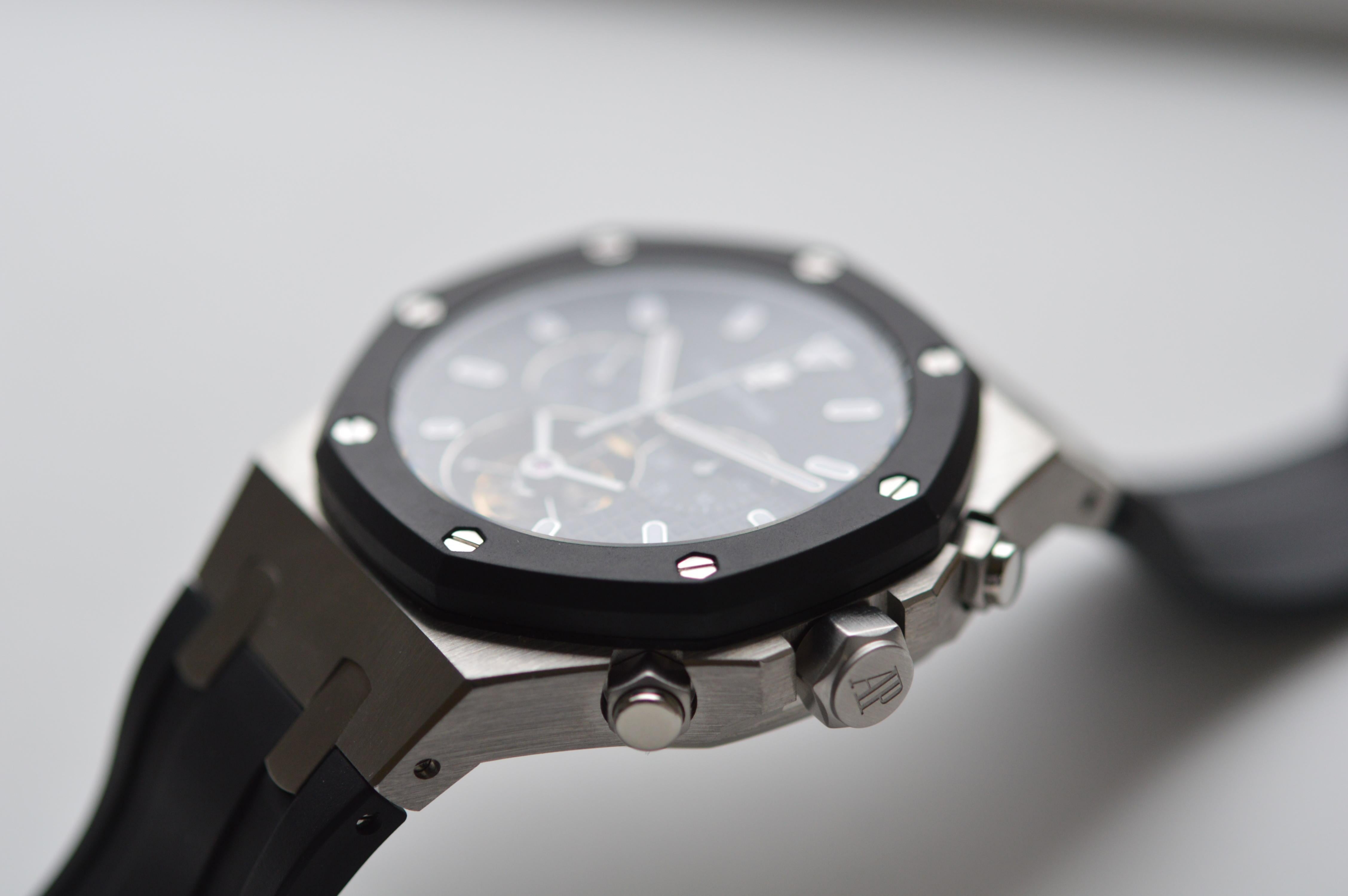 Audemars Piguet Royal Oak Offshore Chronograph Tourbillon Stainless Steel For Sale 1