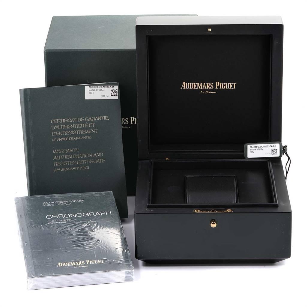 Audemars Piguet Royal Oak Offshore Chronograph Watch 26400 Box Papers 7