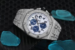 Audemars Piguet Royal Oak Offshore Chronograph White Marina Fully Diamond Watch