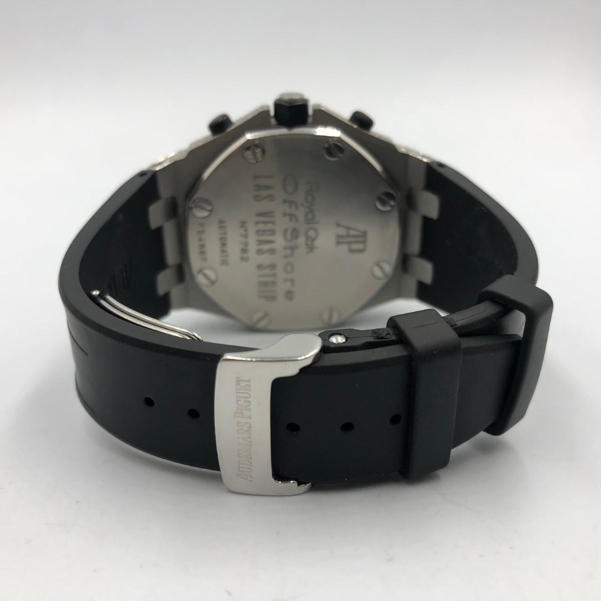 Audemars Piguet Royal Oak Offshore Custom Diamond Wristwatch Full Set For Sale 3