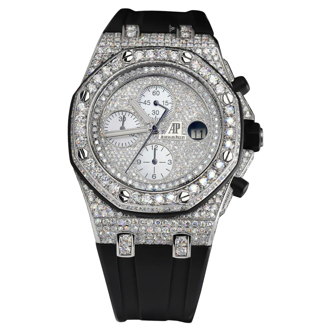 Reloj Audemars Piguet Royal Oak Offshore personalizado con diamantes auténticos
