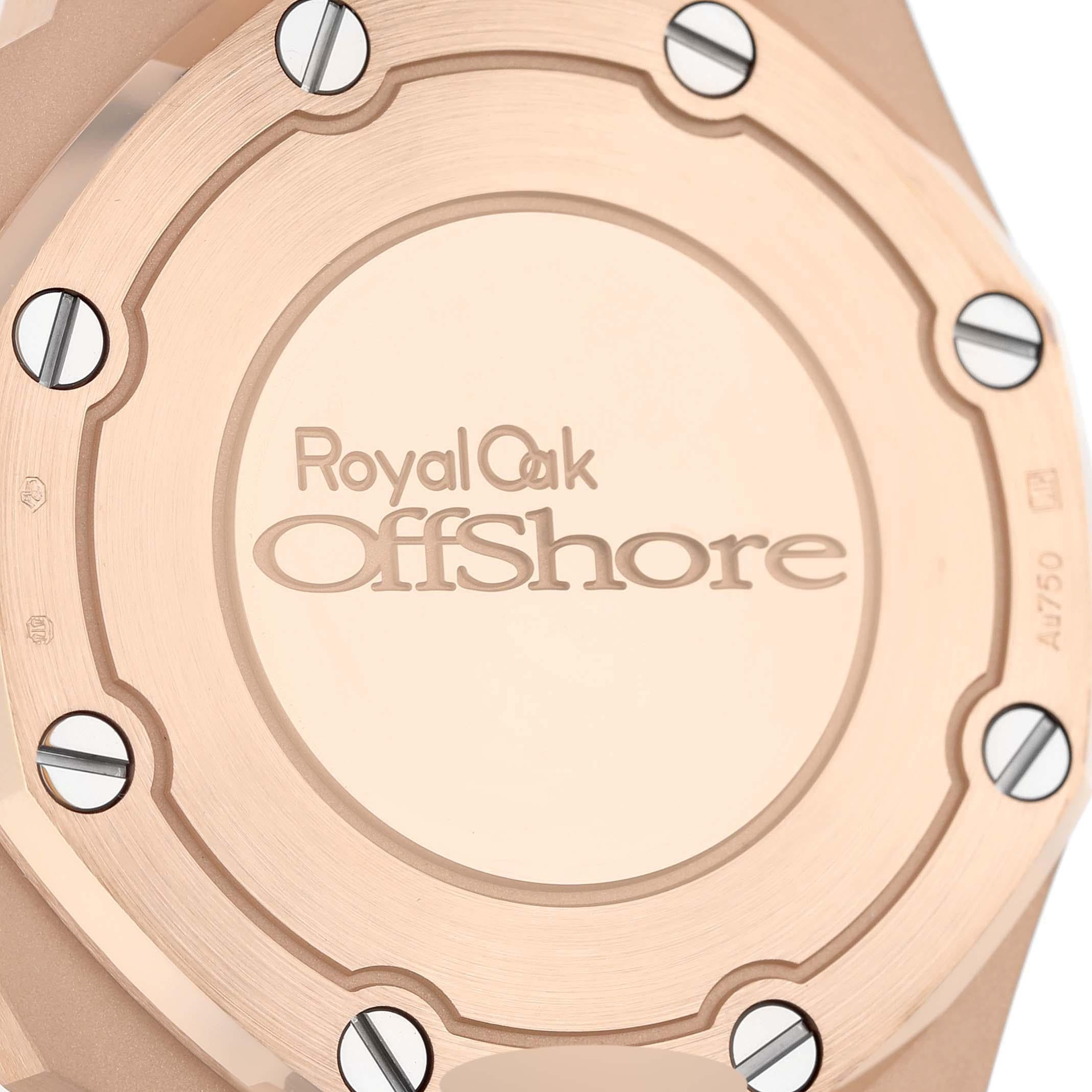 Audemars Piguet Royal Oak Offshore Diamant-Roségold Damenuhr 26231OR Ungetragene im Angebot 2