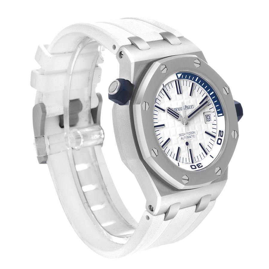 Audemars Piguet Royal Oak Offshore Diver Stahl-Herrenuhr 15710ST Box Papiere im Zustand „Hervorragend“ im Angebot in Atlanta, GA