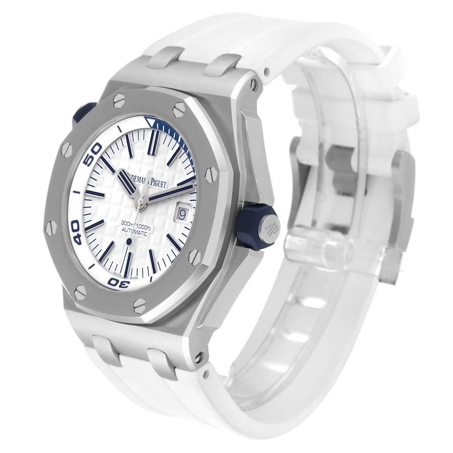 Audemars Piguet Royal Oak Offshore Diver Stahl-Herrenuhr 15710ST Box Papiere im Angebot 1
