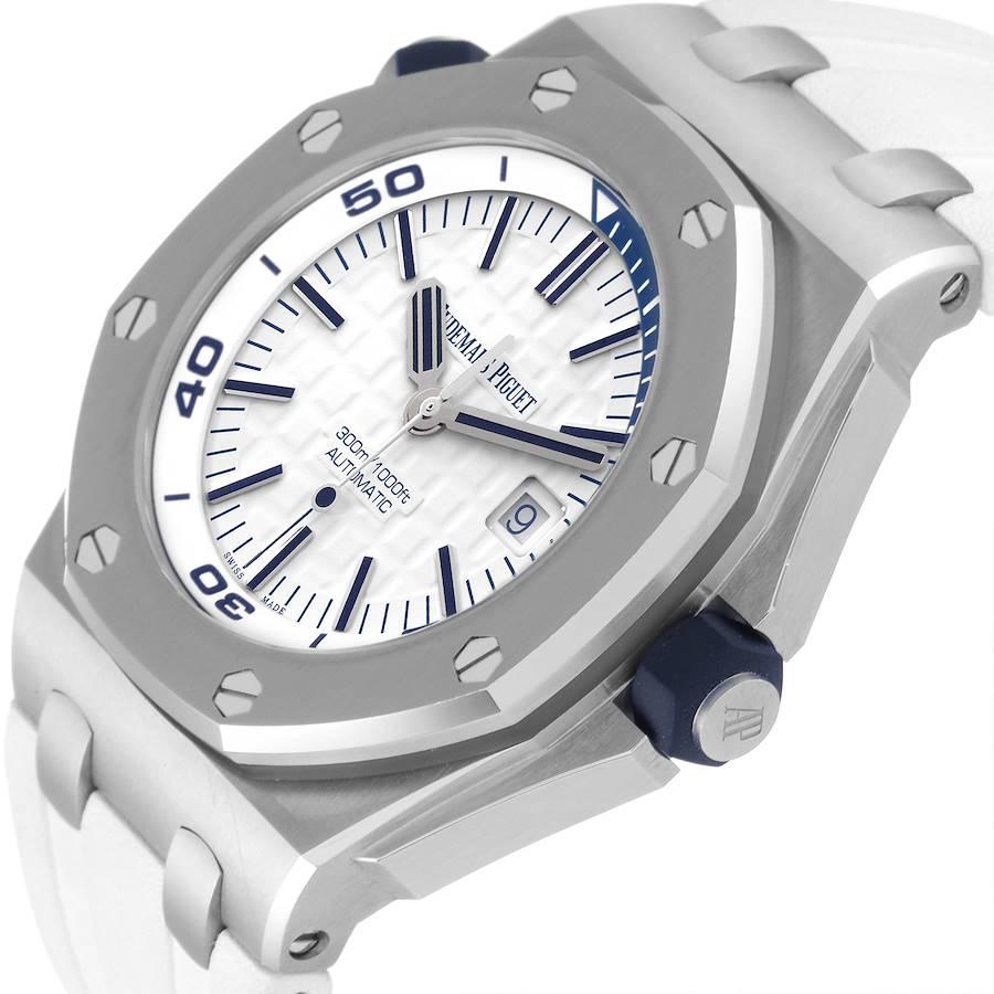 Audemars Piguet Royal Oak Offshore Diver Stahl-Herrenuhr 15710ST Box Papiere im Angebot 2