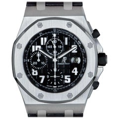 Audemars Piguet Royal Oak Offshore Gents Stainless Steel Black Dial