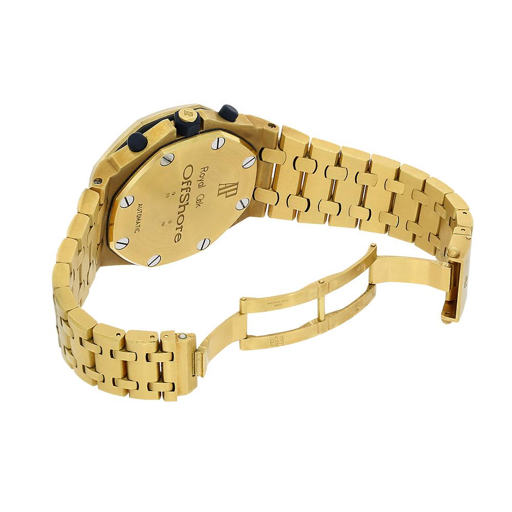 Women's or Men's Audemars Piguet Royal Oak Offshore Gold Watch 25721BA.OO.1000BA.03 For Sale