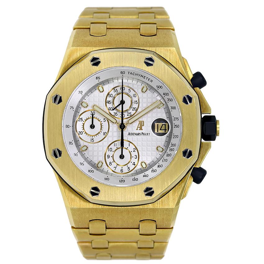 Audemars Piguet Royal Oak Offshore Gold Watch 25721BA.OO.1000BA.03 For Sale