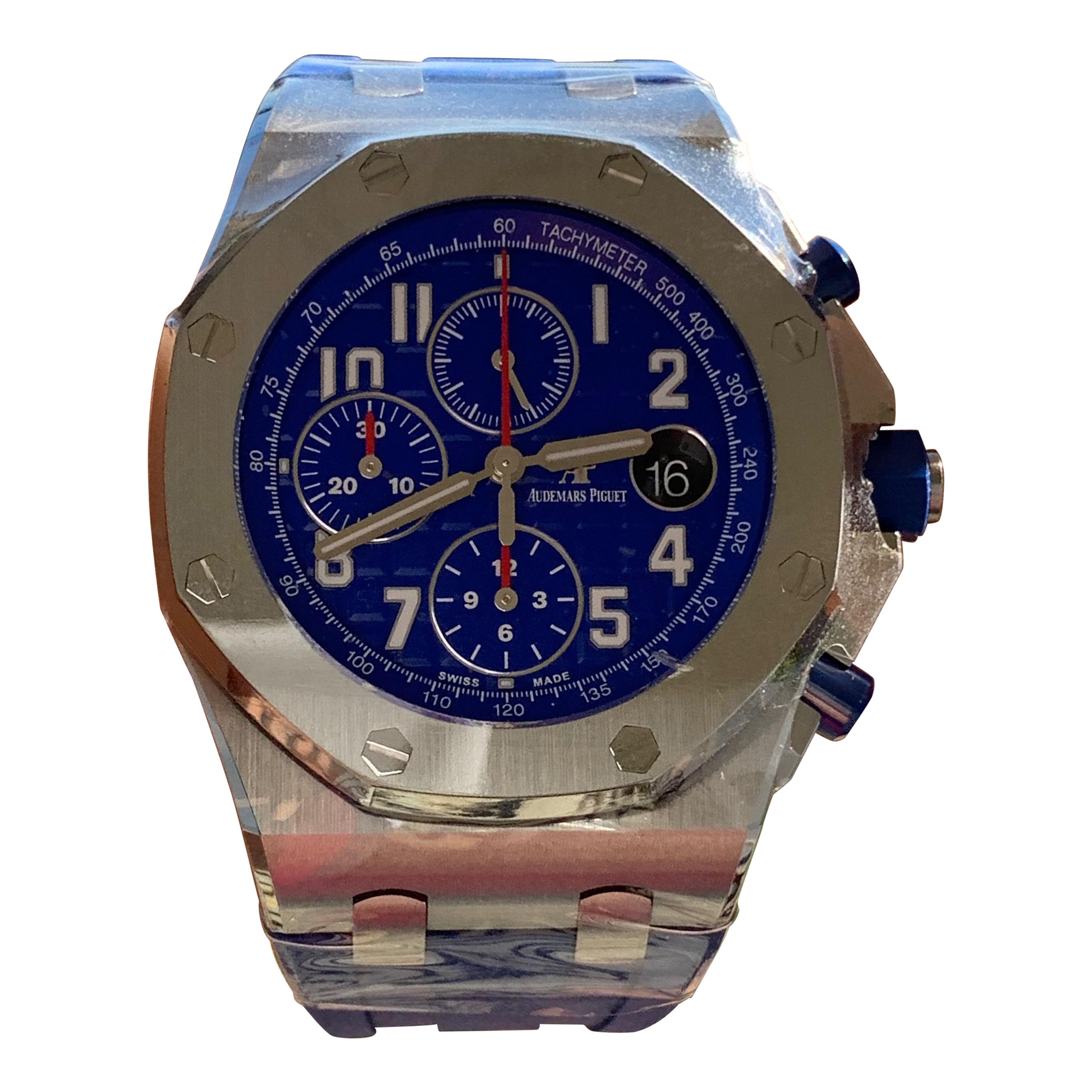 Audemars Piguet Royal Oak Offshore Indigo Blue Edition 26470ST.OO.A030CA.01 For Sale