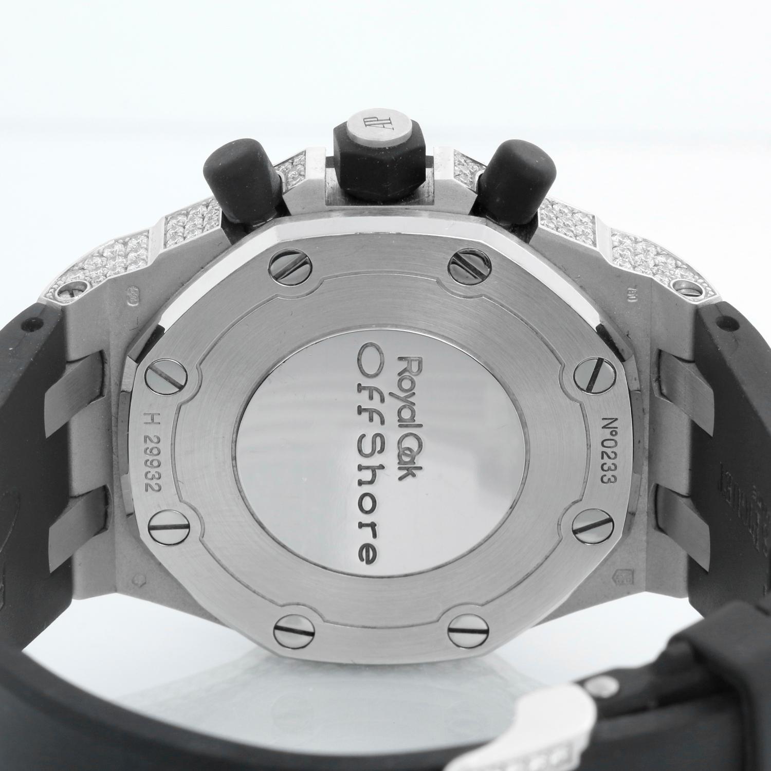 De las mujeres Reloj automático Audemars Piguet Royal Oak Offshore para señora de oro blanco y diamantes en venta