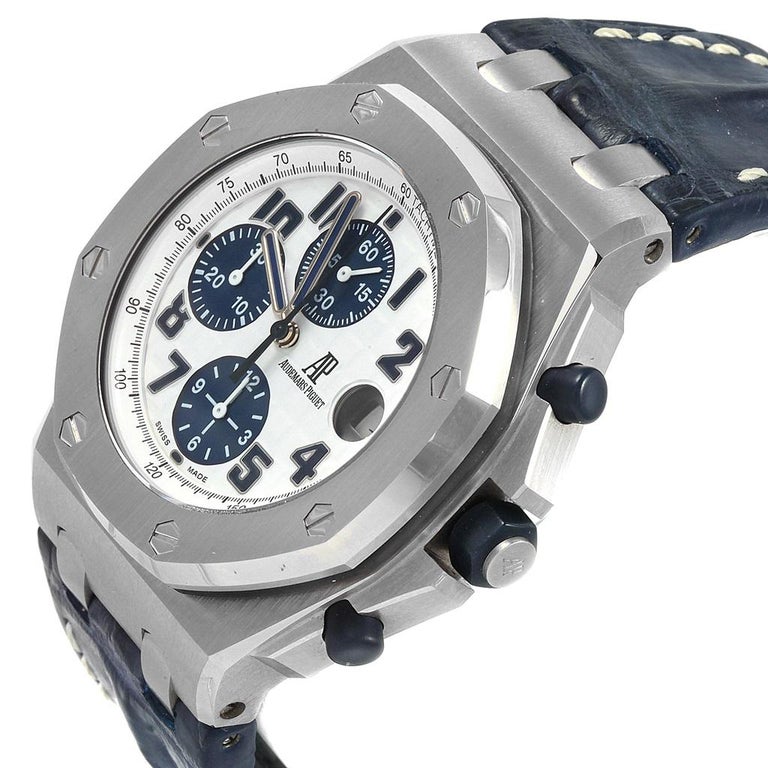 Audemars Piguet Royal Oak Offshore Navy Blue Chronograph Watch 26170st For Sale At 1stdibs