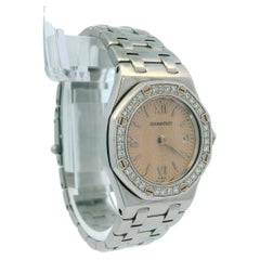 Audemars Piguet Royal Oak Offshore Pink Dial Diamon Bezel Ladies Watch