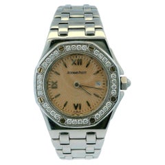 Audemars Piguet Royal Oak Offshore Pink Dial Diamon Bezel Ladies Watch